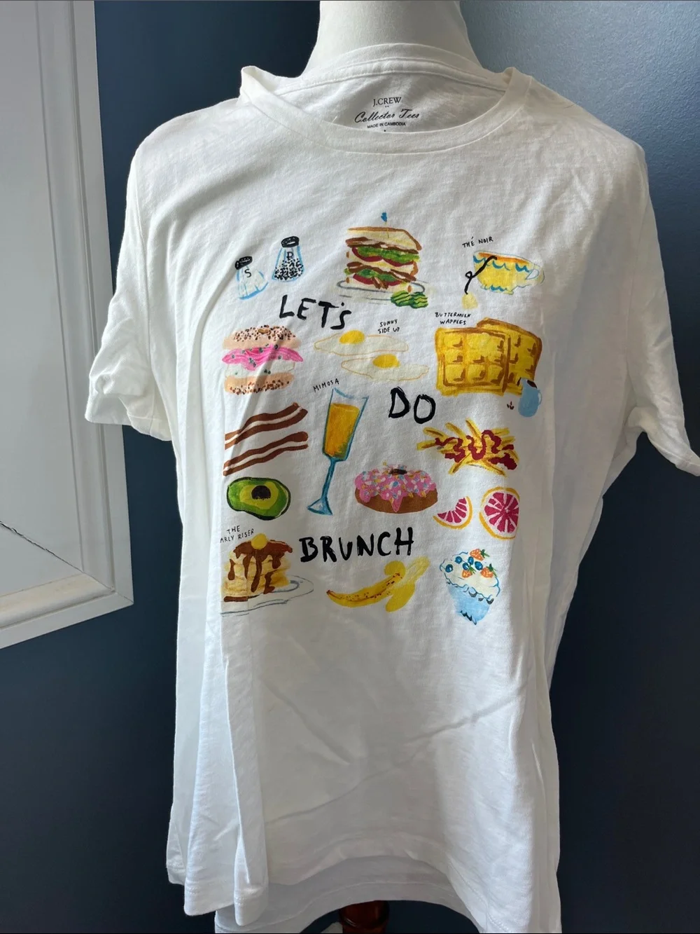 JCrew Collector Tees 'Let's Do Brunch' Graphic Tee